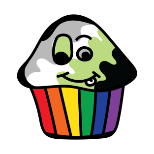 Agender Pride Rainbow Cupcake T-Shirt