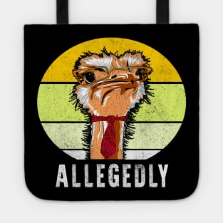 Allegedly Funny Ostrich Tote