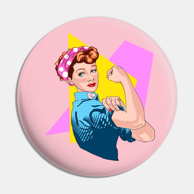 Lucy the Riveter v2 Pin by Wayofthepencil