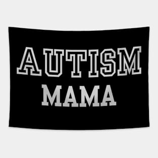 Autism Mama T-Shirt - Comfortable & Proud Parental Support Tee, Ideal Mom Gift for Autism Awareness Month Tapestry