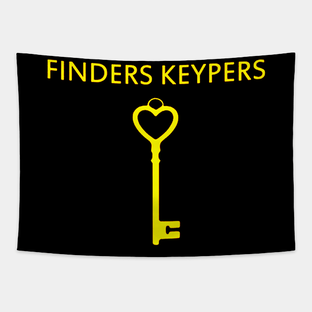 Finders Keypers Tapestry by VectorDiariesart