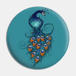 Peacock Pin