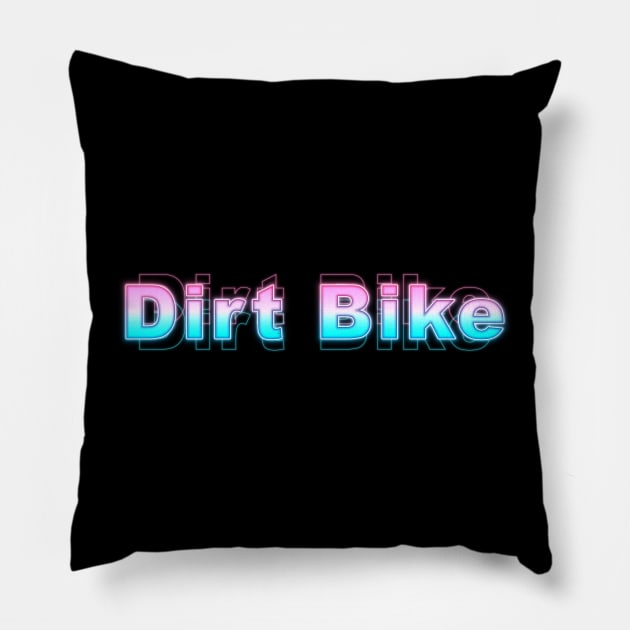 Dirt Bike Pillow by Sanzida Design