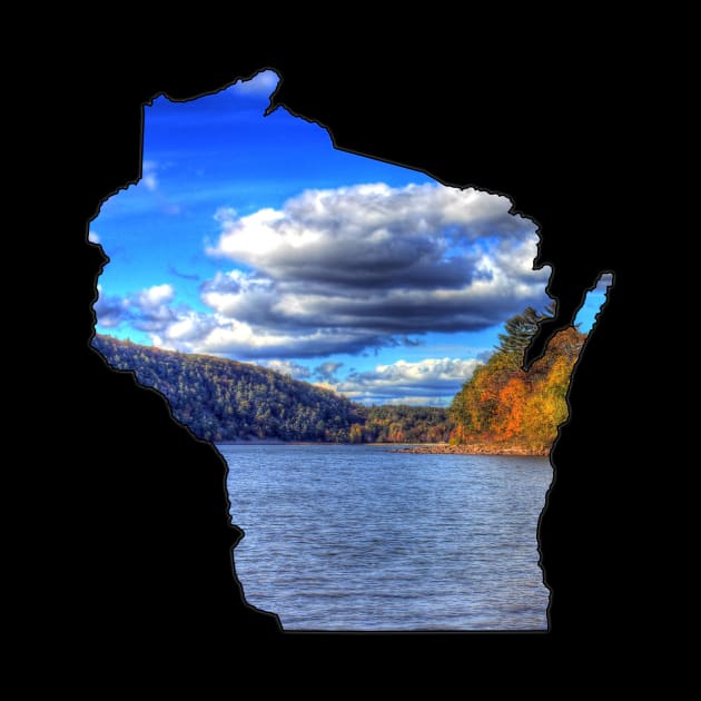 Wisconsin State Outline (Devil's Lake State Park) by gorff