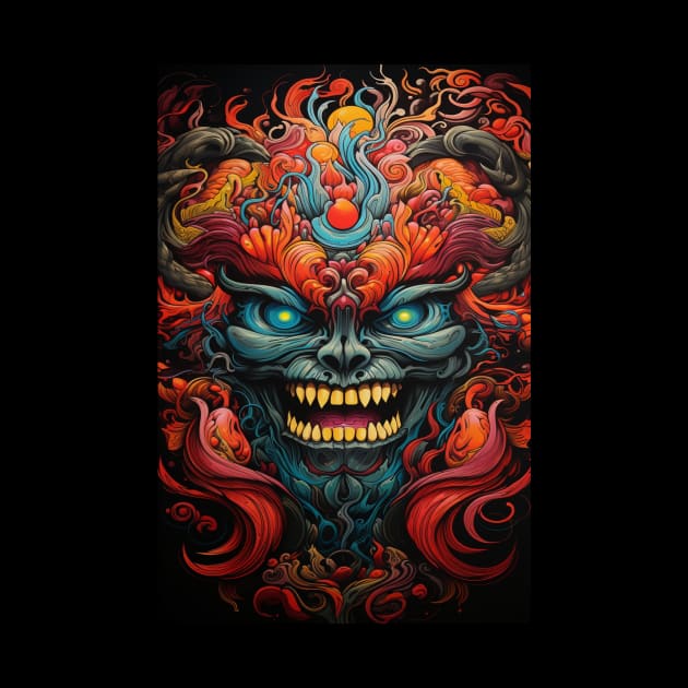 Psychedelic Red Devil by Royal International Fashion