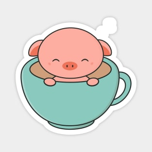 Adorable Teacup Pig Is Kawaii and Cute Magnet