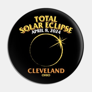 Total Solar Eclipse 2024 - Cleveland, Ohio Pin