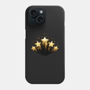 Five gold stars ( 5 stars ) Phone Case