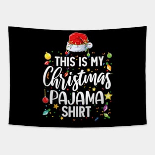 This Is My Christmas Pajama Family Matching Tapestry