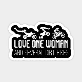 Motocross Bike Motorcycle ONE LOVE Dirtbike Magnet