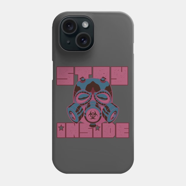 Stay Inside Gasmask Negative Phone Case by GodsBurden