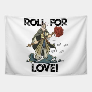 Roleplaying RPG Valentines Day TableTop D20 Dice Wizard Gift Tapestry