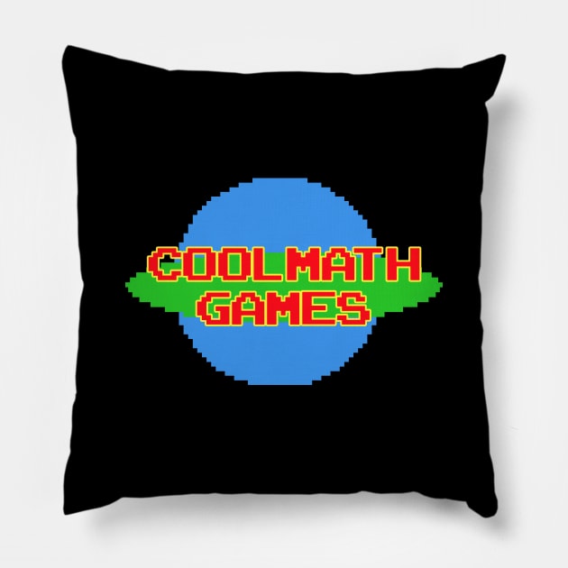 8-Bit Logo Pillow by Coolmath Games