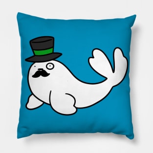 Dapper Harp Seal Pillow