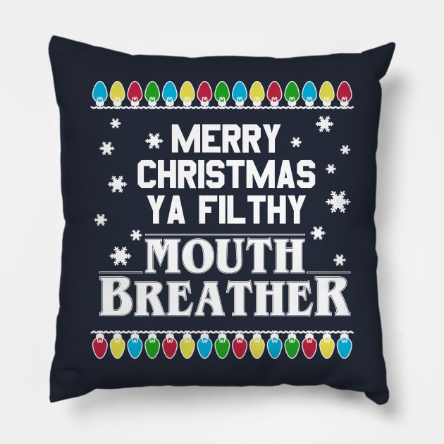 Merry Christmas Mouth Breather Pillow by snitts