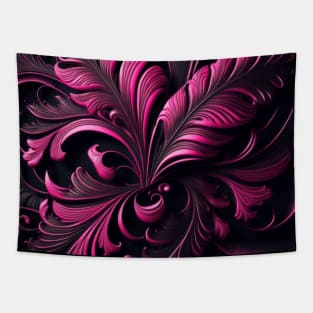 Si-Fi Electro, with pattern, realistic, photo, black, pink Tapestry