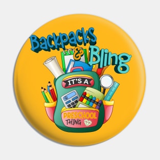 Backpacks and Bling it's a pre-school thing Pin