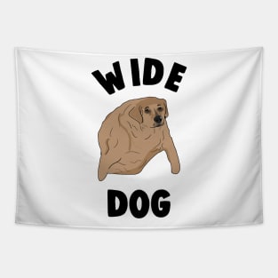 Wide Dog Meme Tapestry