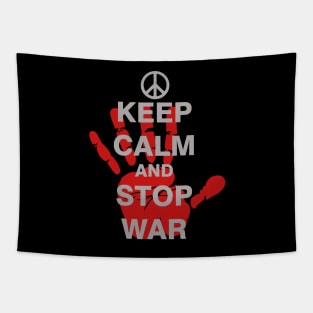 Keep Calm and Stop War Tapestry