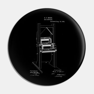 Belt Conveyer Vintage Patent Hand Drawing Pin