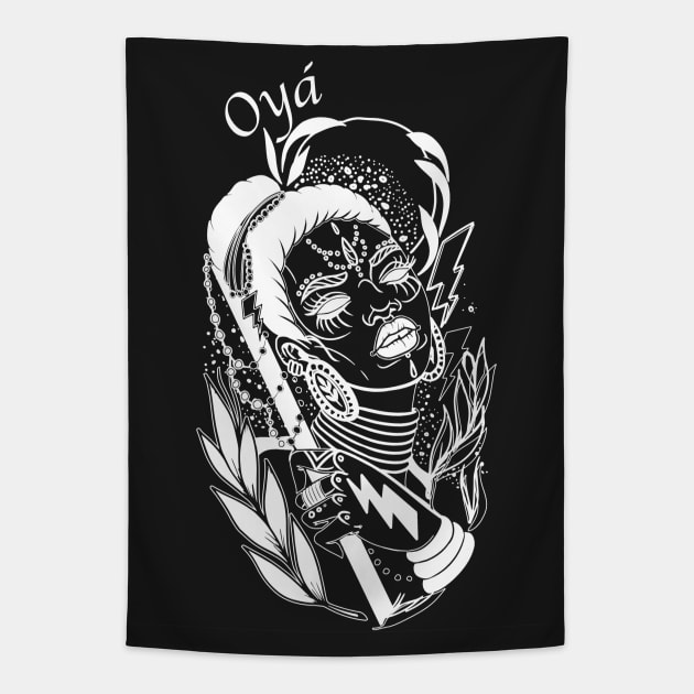 Oya Orisha Tapestry by tracydixon