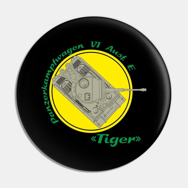 Heavy tank Pz-VI Tiger on a yellow background Pin by FAawRay