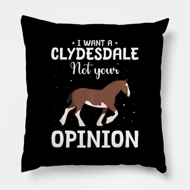 Clydesdale Horse Riding Clydesdale Pillow by Ro Go Dan
