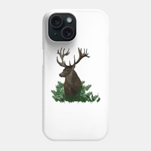 Deer in a forest of ferns Phone Case