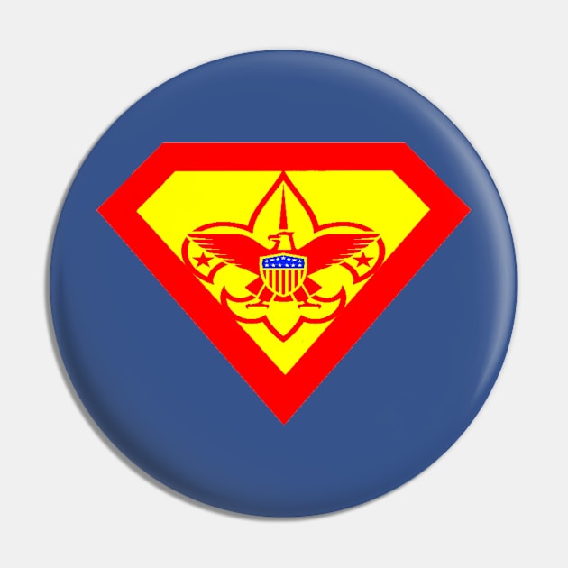 Big Blue Boy Scout Pin by starslayer74