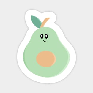 Cute Chubby Kawaii Avocado Art Magnet