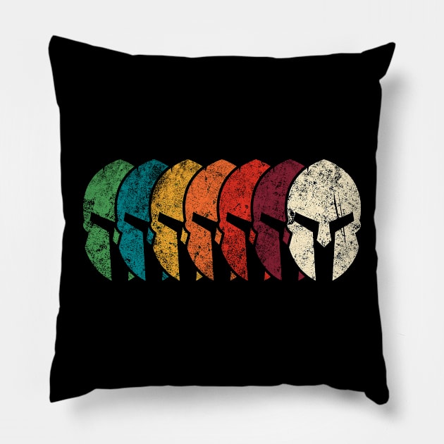 The Legendary Spartan Helmets Pillow by JDaneStore