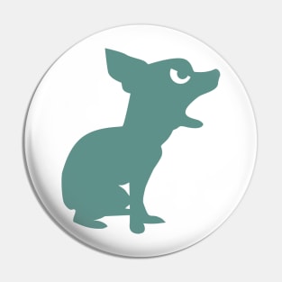 Angry Animals: Chihuahua (green) Pin