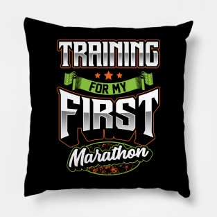 Training For My First Marathon Pillow