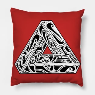 Impossible Tribal Triangle Pillow