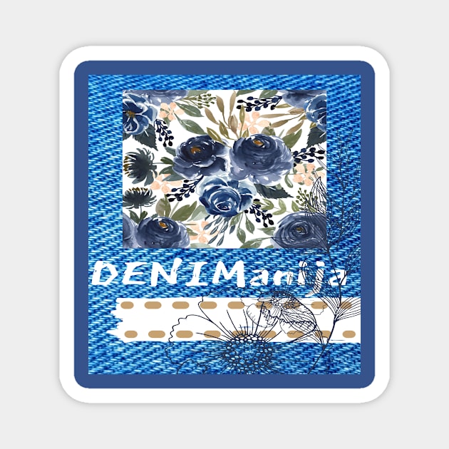 I love jeans. Timeless denim. Magnet by Celeona