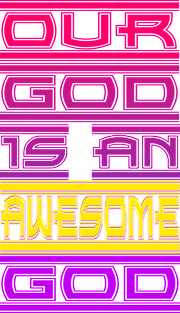 Our God is an Awesome God Magnet