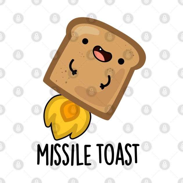Missile Toast Funny Mistletoe Puns by punnybone