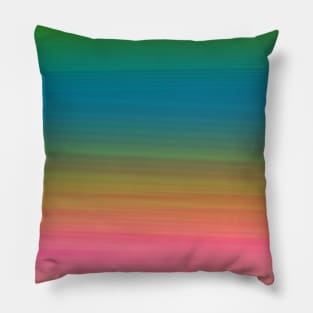 green blue pink abstract texture Pillow