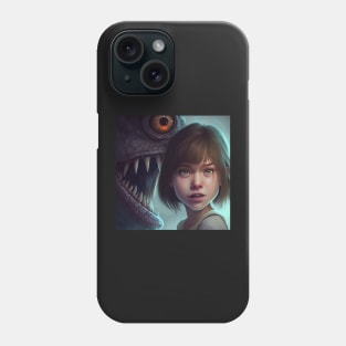 Monster eating girl, Phone Case