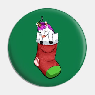 christmas sock unicorn funny Pin