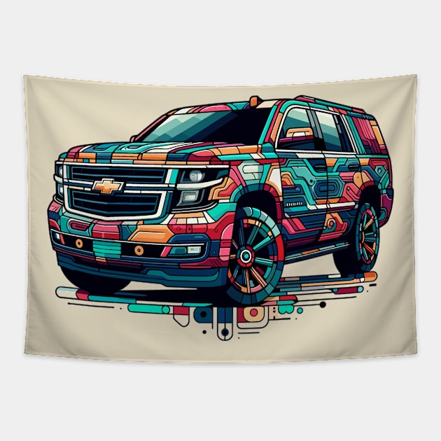 Chevrolet Suburban Tapestry by Vehicles-Art