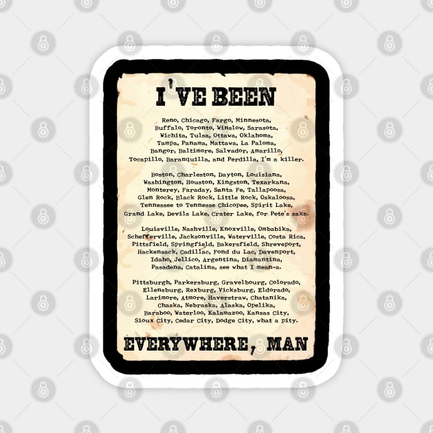 Been Everywhere Magnet by TenomonMalke