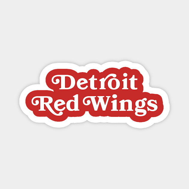 Detroit Wings-City Magnet by karenblanco