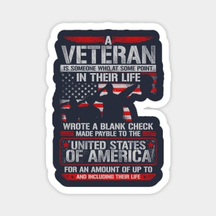 Cool Veterans T Shirt Magnet