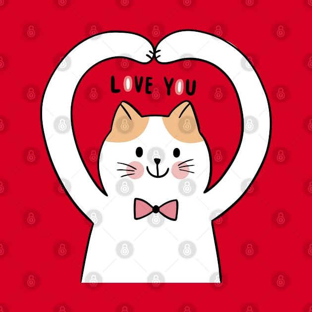 kitty i love you by Mako Design 