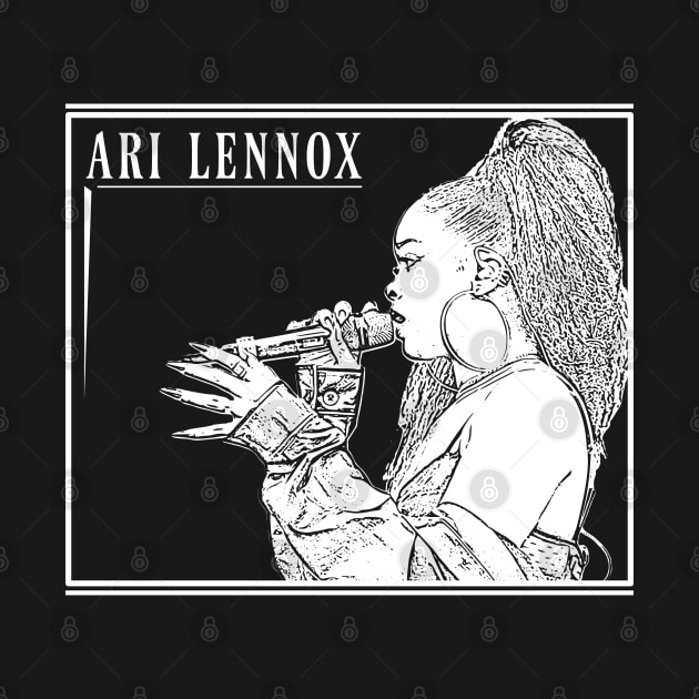 Ari lennox // White retro by Degiab