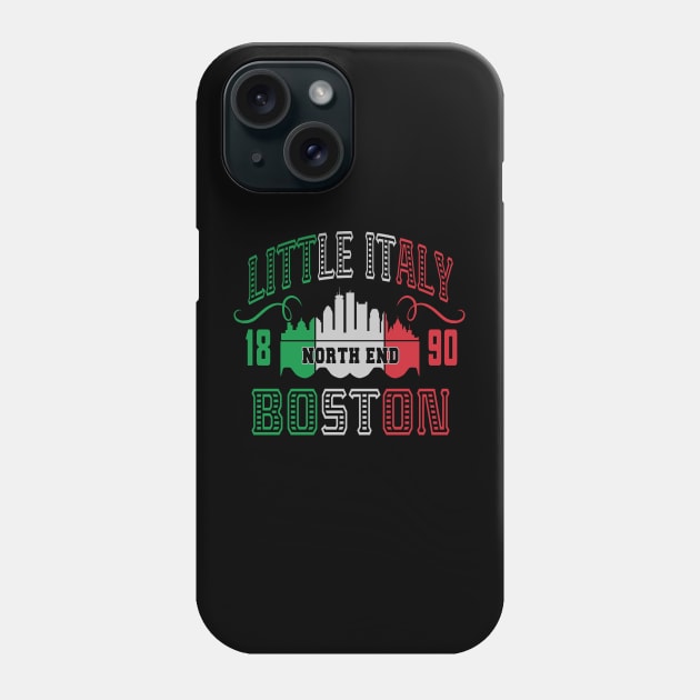 Vintage Little Italy Italian Flag Boston North End Italian Original Phone Case by TeeCreations