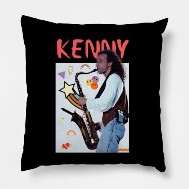 Kenny G  quotes art 90s style retro vintage 70s Pillow by graphicaesthetic ✅