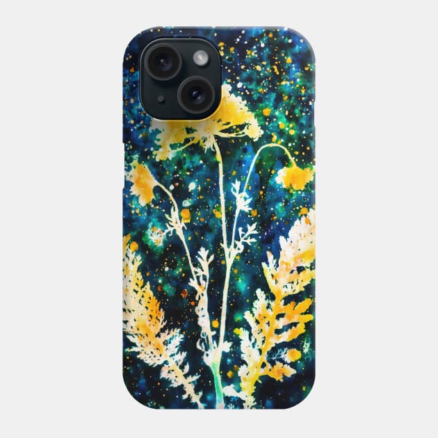 Botanical cyanotype floral Phone Case by redwitchart