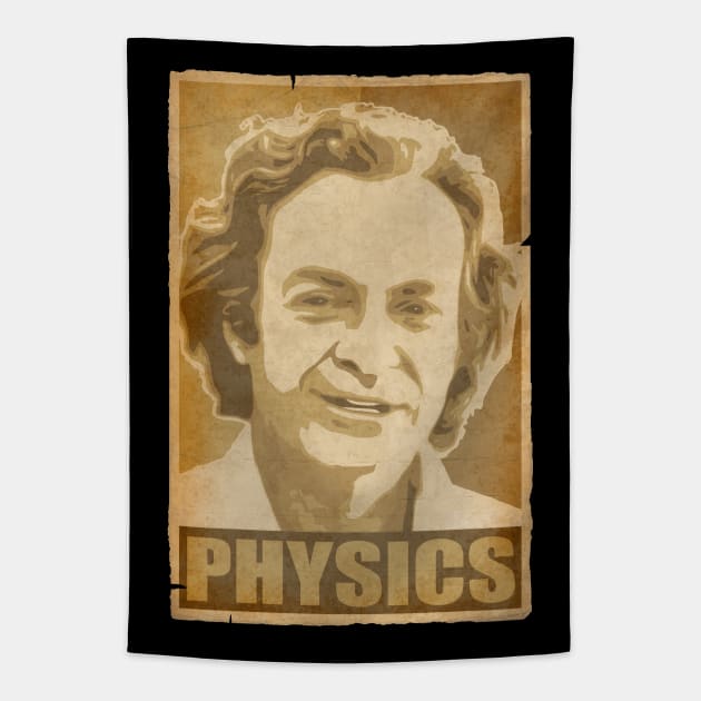 Richard Feynman Physics Tapestry by Nerd_art